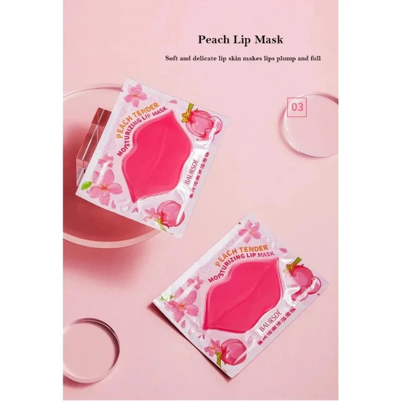 LAIKOU Collagen Fruit Essence Lip Mask – Moisturizing Gel Patches