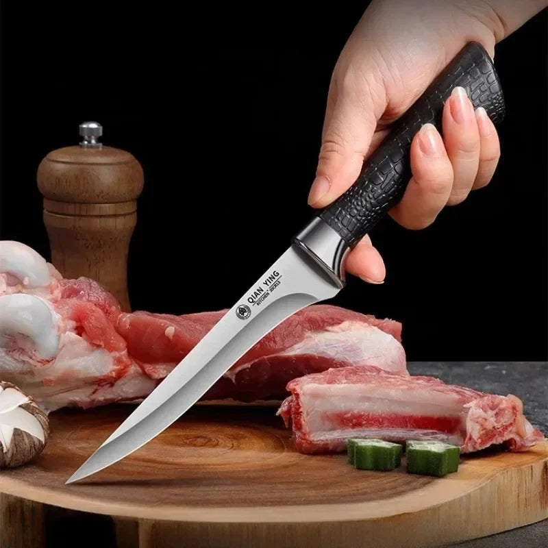 Stainless Steel Boning Knife Set – 1 or 3 Pc Non-Slip Handle