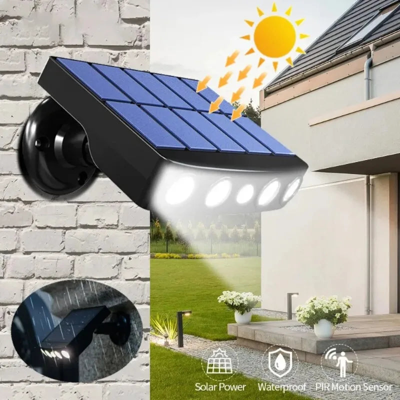 Solar LED Motion Sensor Outdoor Wall Light | IP44 Waterproof