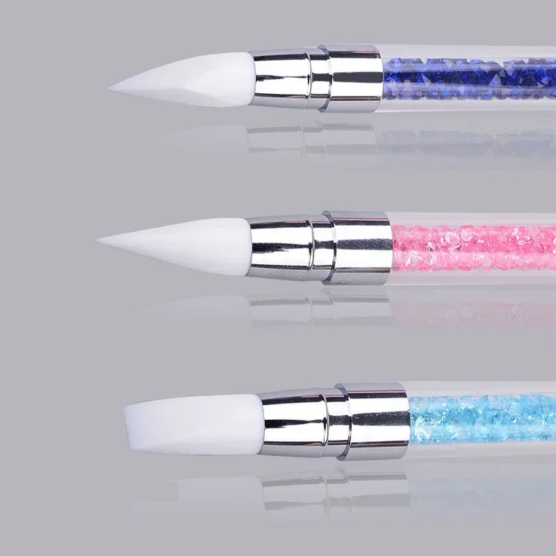 Dual-Head Silicone Nail Art Sculpture Pen | Emboss Carving Tool