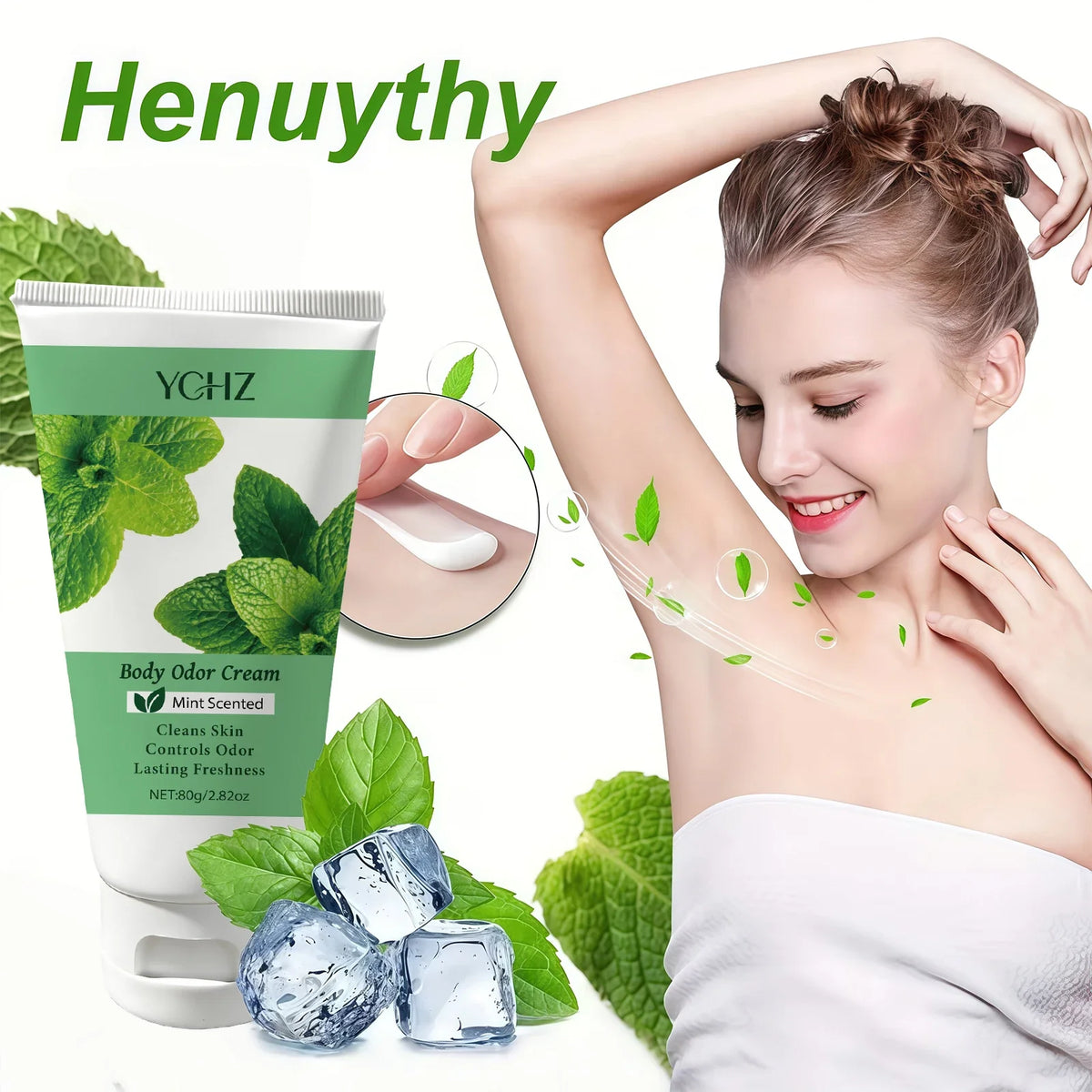YCHZ Mint Full-Body Deodorant Cream | 72-Hour Freshness