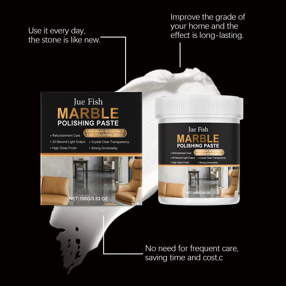 Marble Polishing Paste 100g – Restore Shine & Remove Scratches