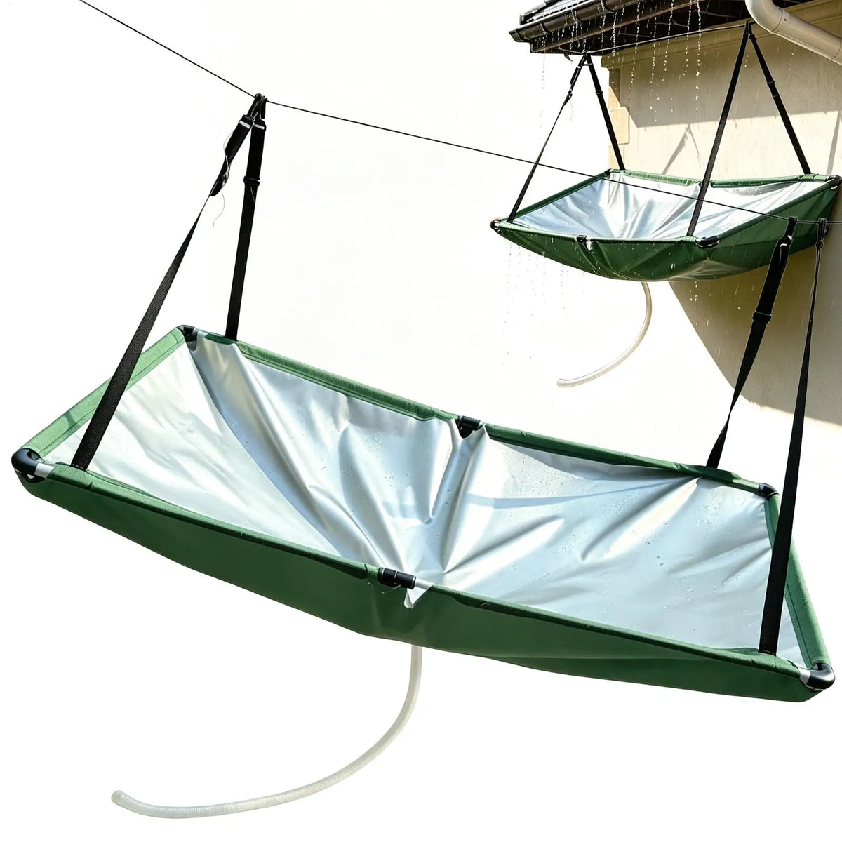 Rain Collector Downspout Catcher with Filter Cloth & 1m Hose
