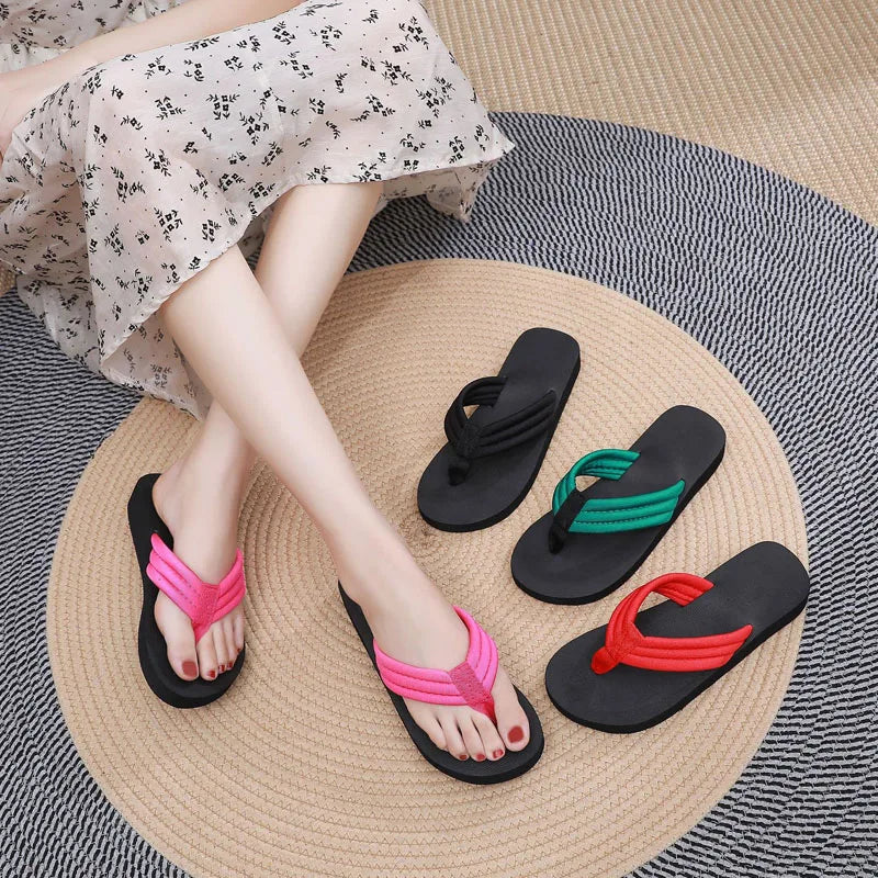 Women's Bohemian Clip Toe Flip Flops – Soft EVA Beach Slides