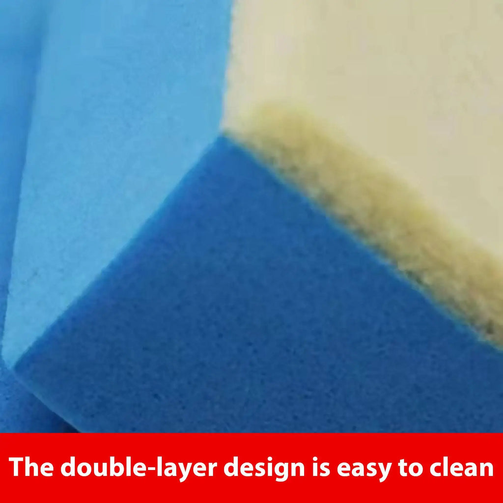 Car Glass Oil Film Cleaning Sponge & Polishing Brush