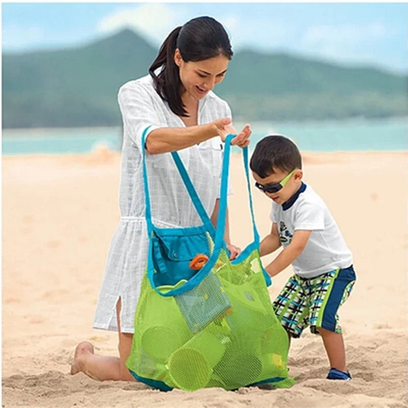 Large Mesh Beach Bag – Sand-Free Tote for Towels & Swim Gear