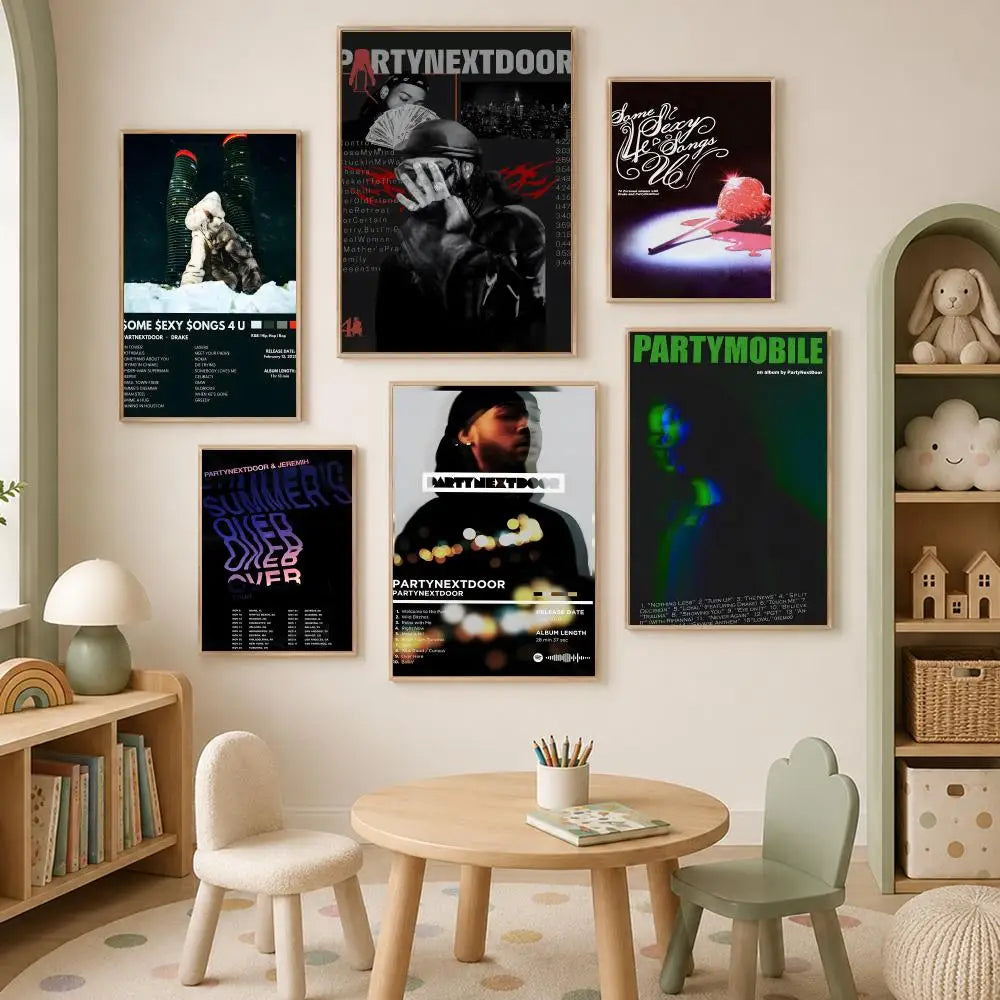 PARTYNEXTDOOR Self-Stick HD PVC Wall Poster – Waterproof