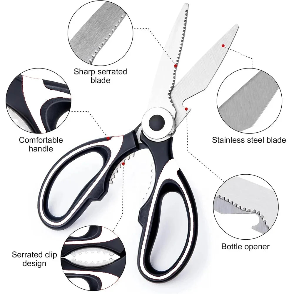 Stainless Steel Multifunctional Kitchen & BBQ Shears