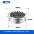 Stainless Steel Round Air Vent Grille Cover | 70–300mm Sizes