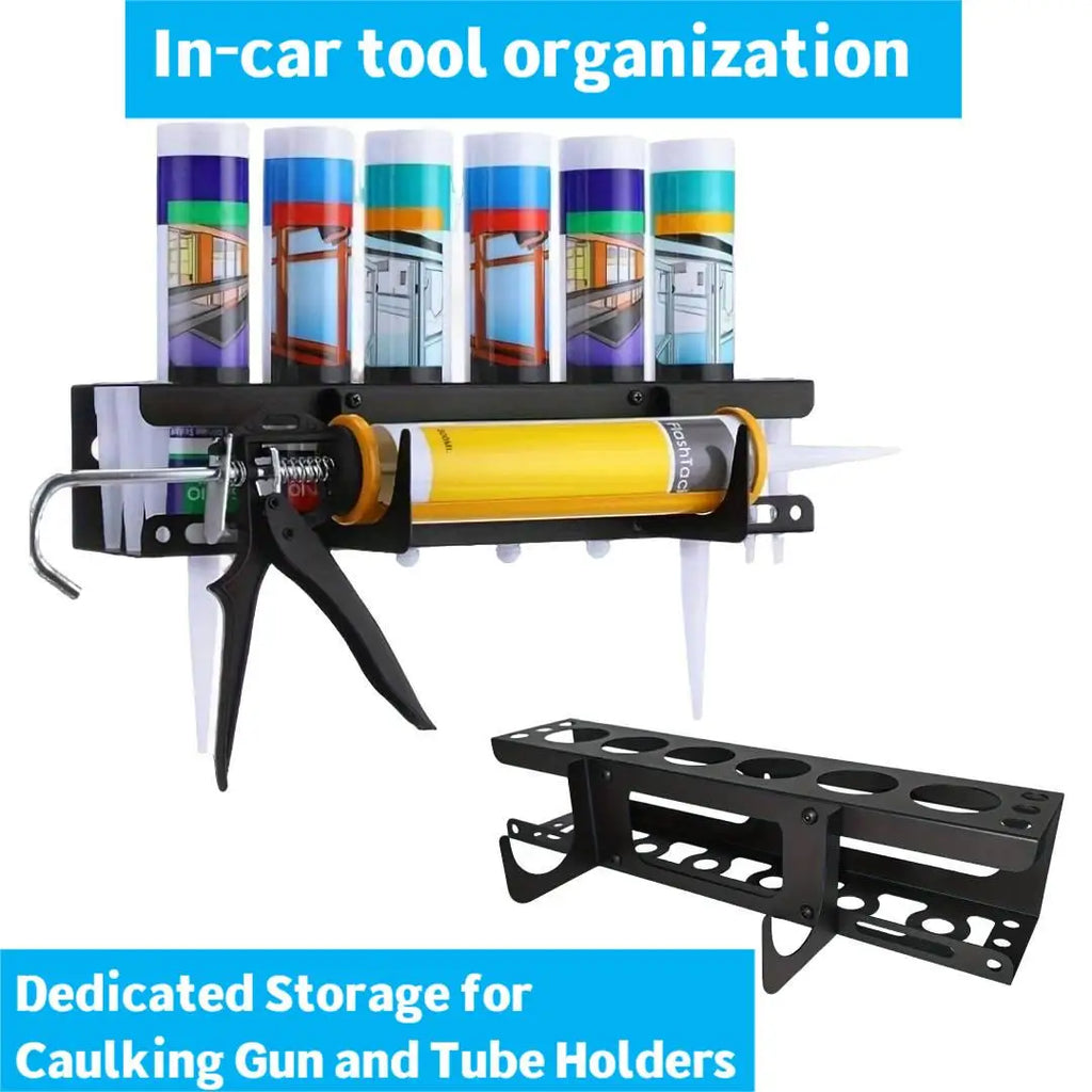 Caulking Gun Storage Rack Sealant Tube Holder Wall-mounted Organizer