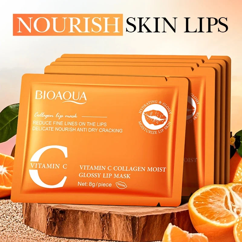 BIOAQUA Crystal Collagen Lip Mask 20pcs – Hydrating Lip Plumper