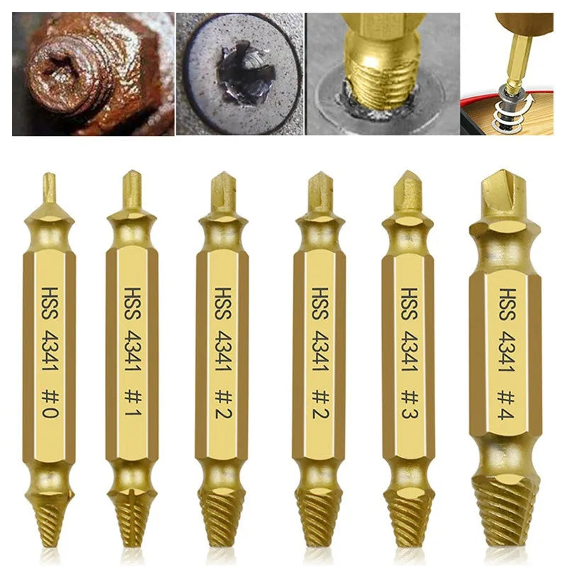 Double-Head Screw Extractor & Broken Bolt Remover Set