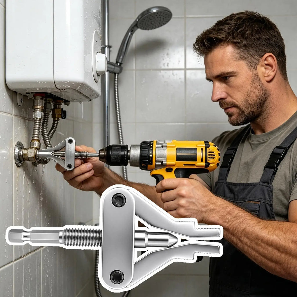 Faucet Angle Valve Wire Extractor | Hex Shank Pipe Repair Tool