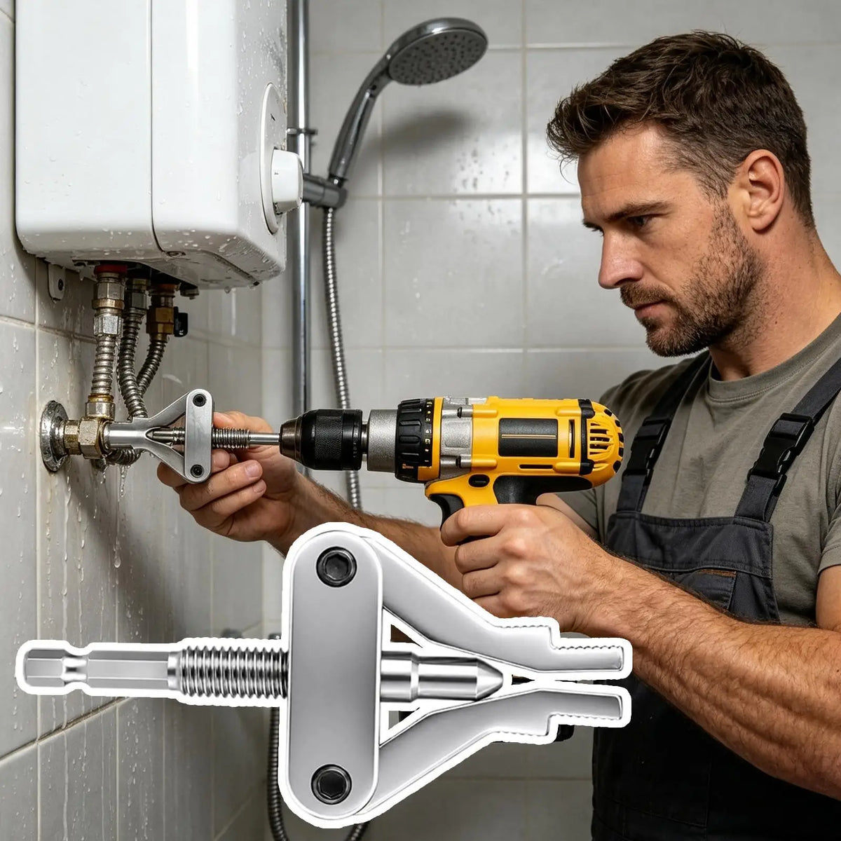 Faucet Angle Valve Wire Extractor | Hex Shank Pipe Repair Tool