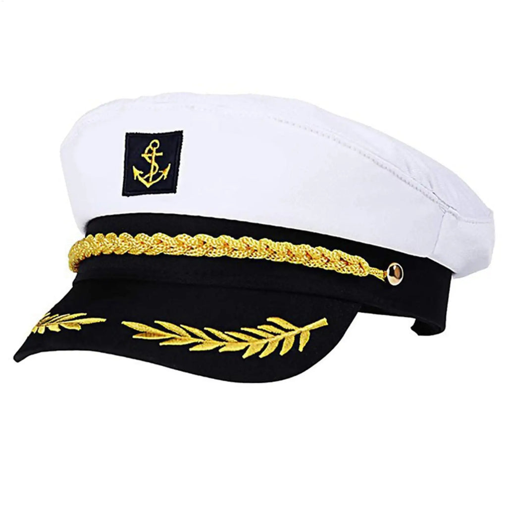 Yacht Rock Party Attire Women Adjustable Sailor Hat Costumes Apparel