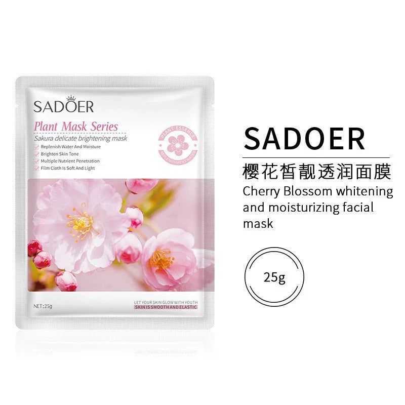 SADOER Sakura Brightening Facial Masks Moisturizing Soft Light
