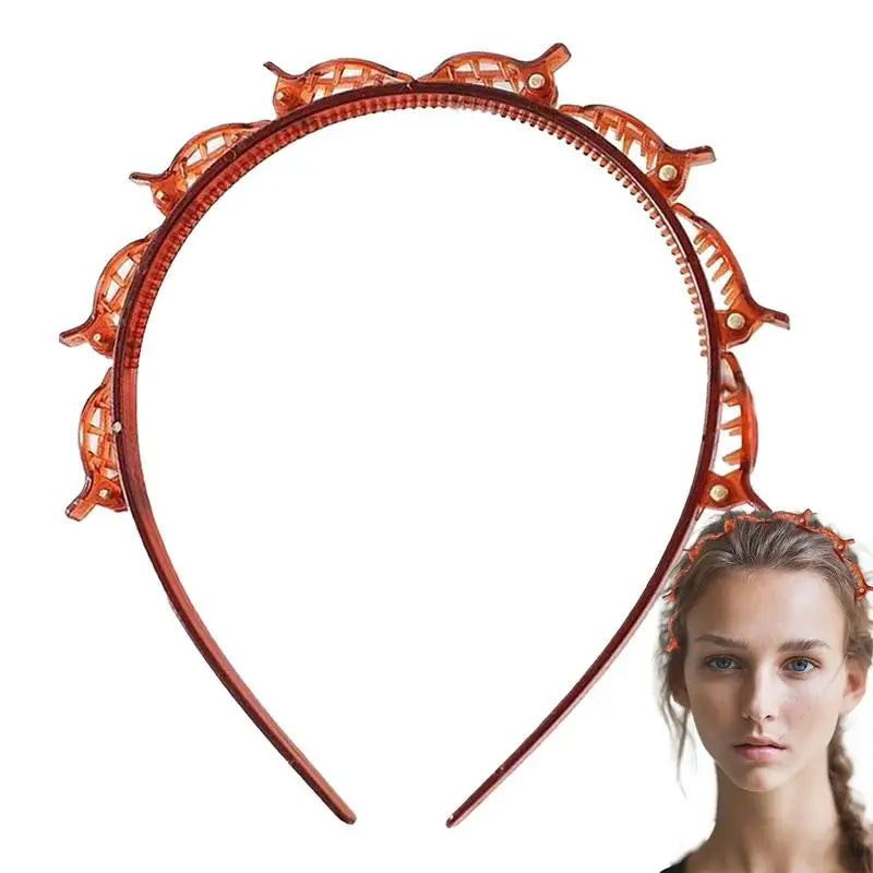 Bangs Hairstyle Hairpin Headband Toothed Braid Tool Professional