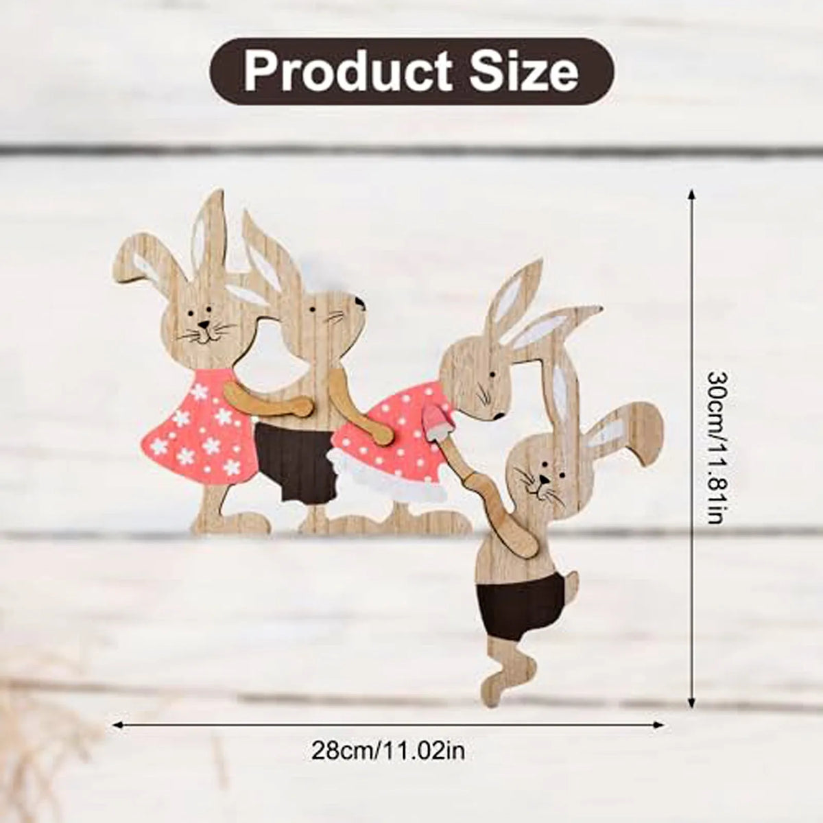 Easter Wooden Bunny Seesaw Ornament – Door & Home Décor