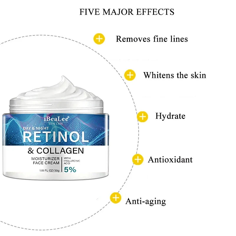 BIOAOUA Retinol Collagen Face Cream for Men – Anti-Wrinkle