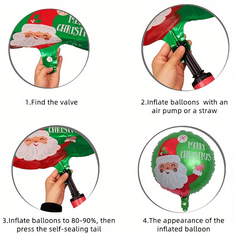 Merry Christmas Foil Balloon Navidad Home Decoration Santa Claus
