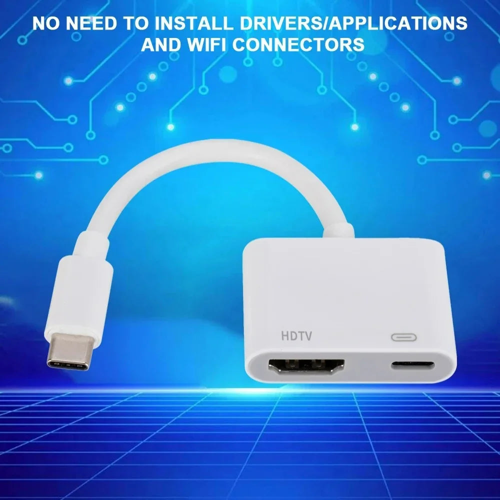 USB-C to HDMI 4K 60Hz Adapter – iPhone, MacBook, Samsung
