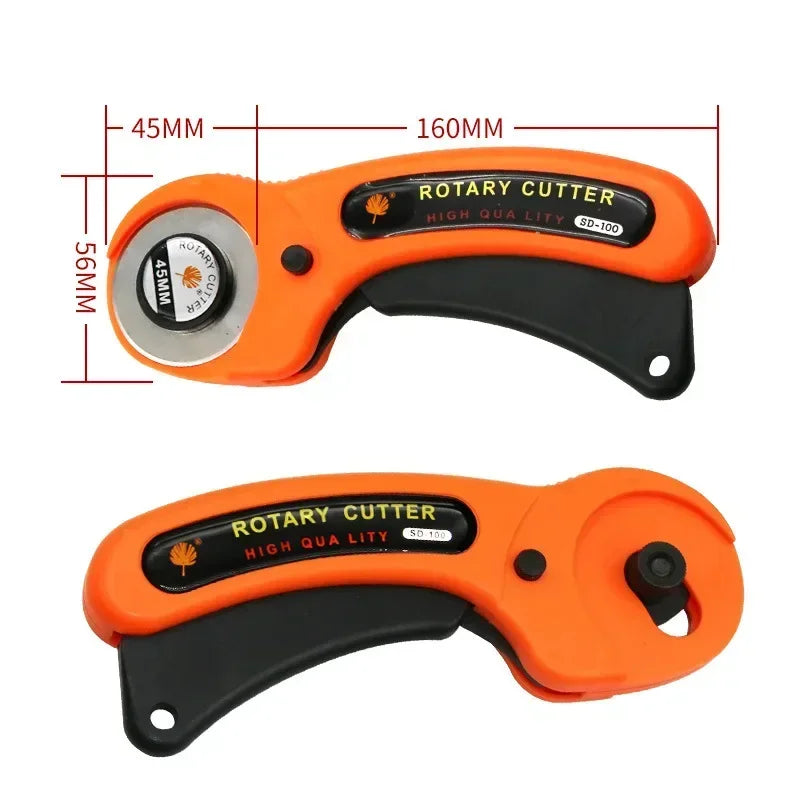 45mm Rotary Cutter – Leather, Fabric & Quilting Circular Blade