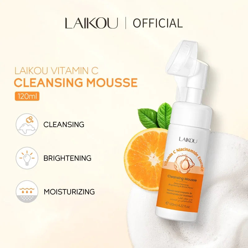 Vitamin C Brightening Foaming Mousse Facial Cleanser 120ml