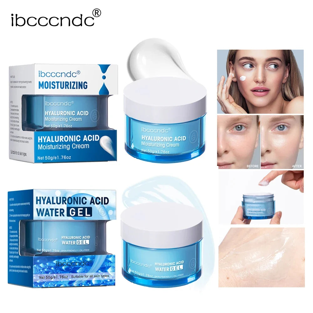 Hyaluronic Acid Face Cream & Water Gel Moisturizer 50g