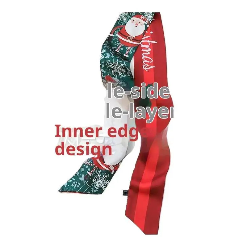 Christmas Scarf – Festive Hair, Bag & Gift Decoration Accessory