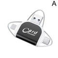 4-in-1 USB-C Card Reader Hub – SD & TF Multiport Adapter