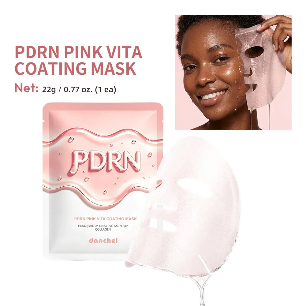 Korean PDRN Pink Vita Sheet Mask – Hydrate, Firm & Brighten