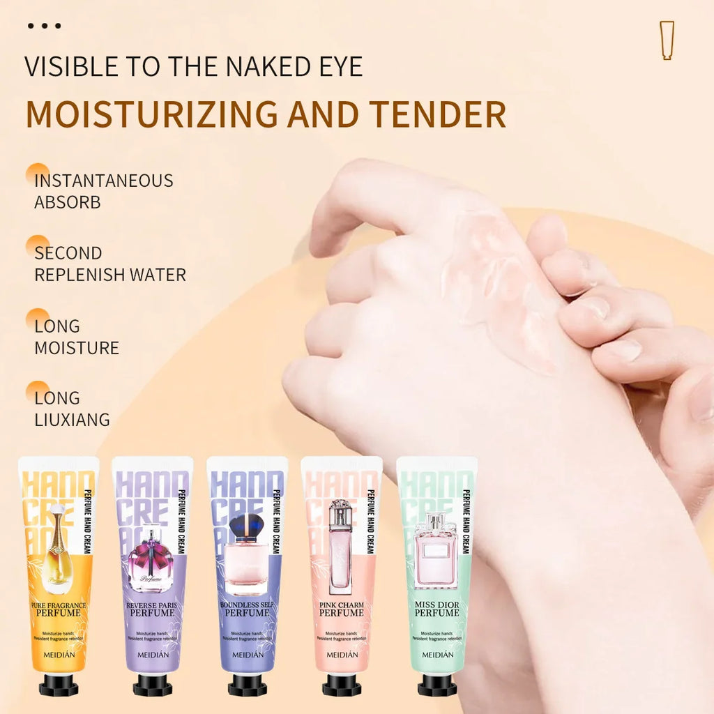 5-Pack Moisturizing Hand Cream Set – Hydrating & Fragrant