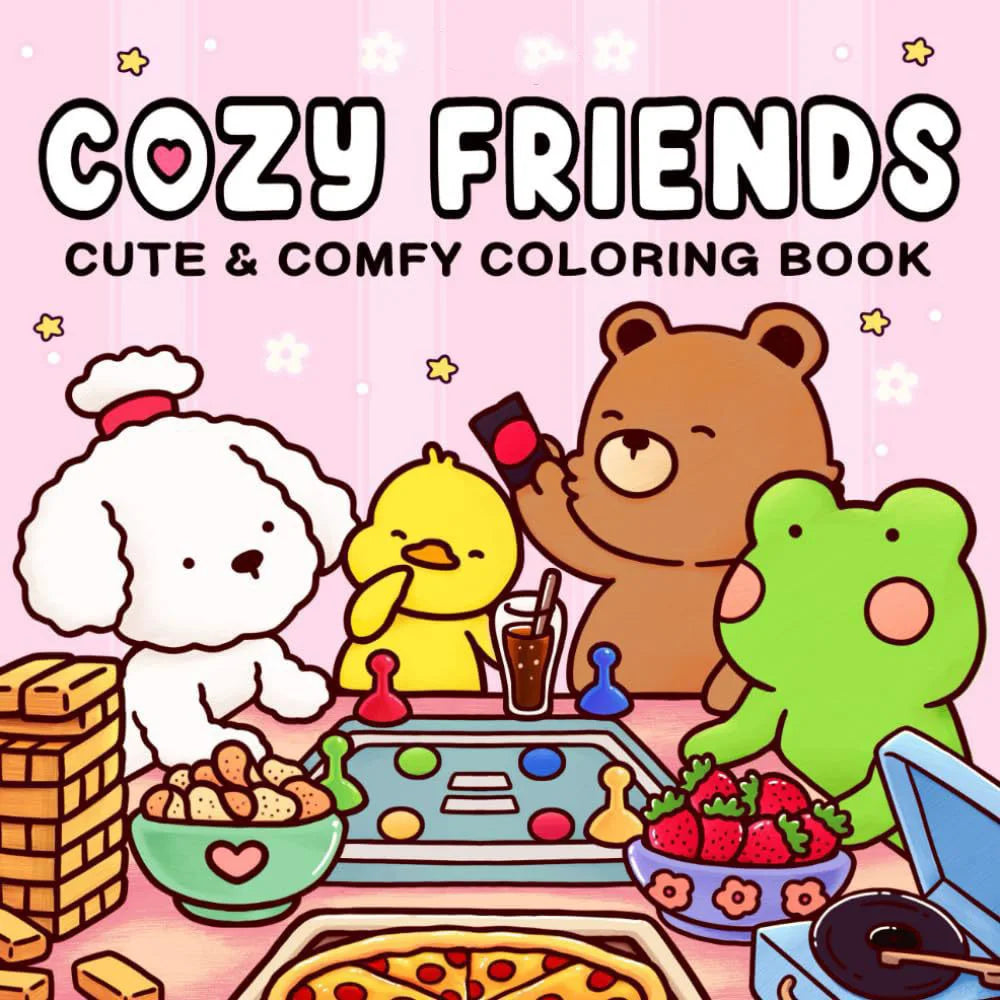Adorable Creatures Cozy Coloring Books Relaxation Hygge Moments Fun