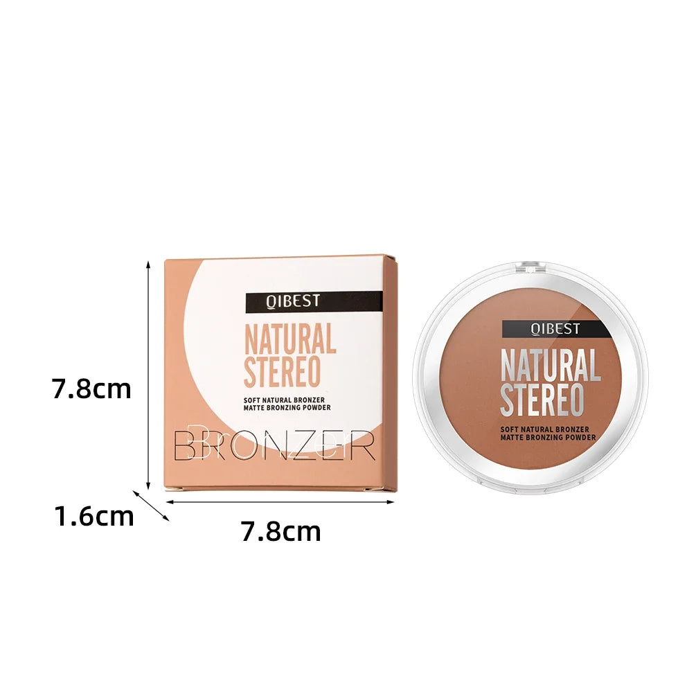 QiBest Contour Palette – Bronzer, Highlighter & Bronzing Powder