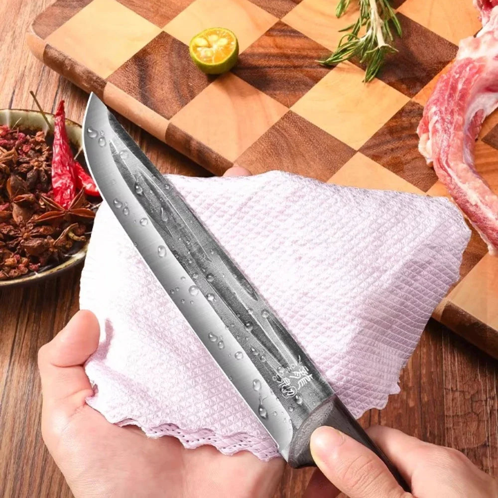 PLYS Hand-Forged Boning Knife – 14.8" Stainless Steel Butcher