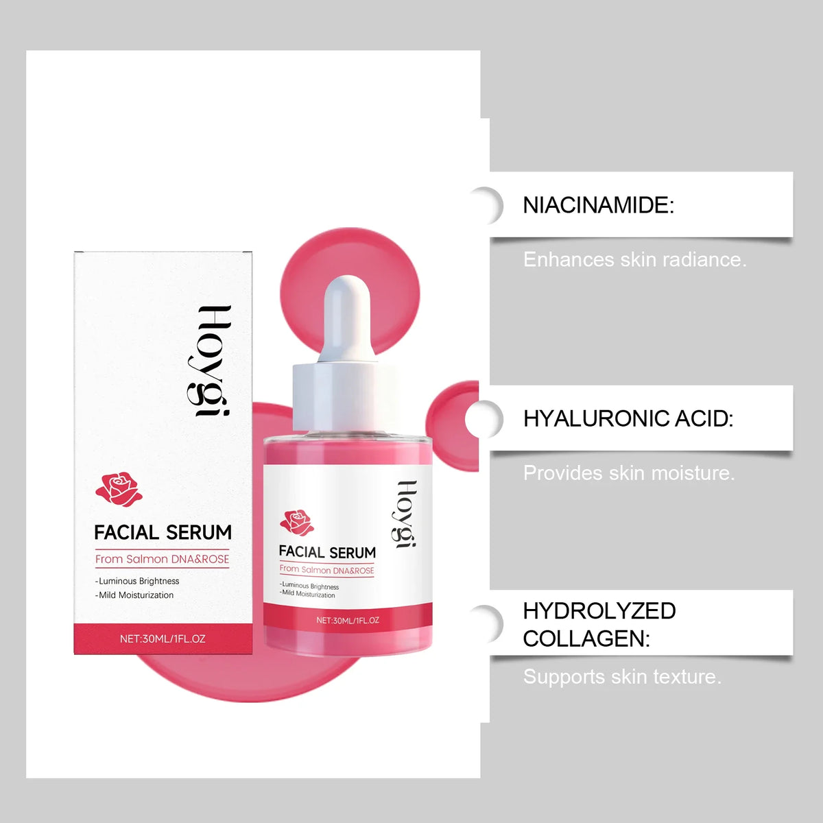 Hoygi Moisturizing & Brightening Face Serum | Smooth Skin