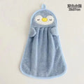 Goose Coral Fleece Hand Towel – Quick-Dry Hanging Towel