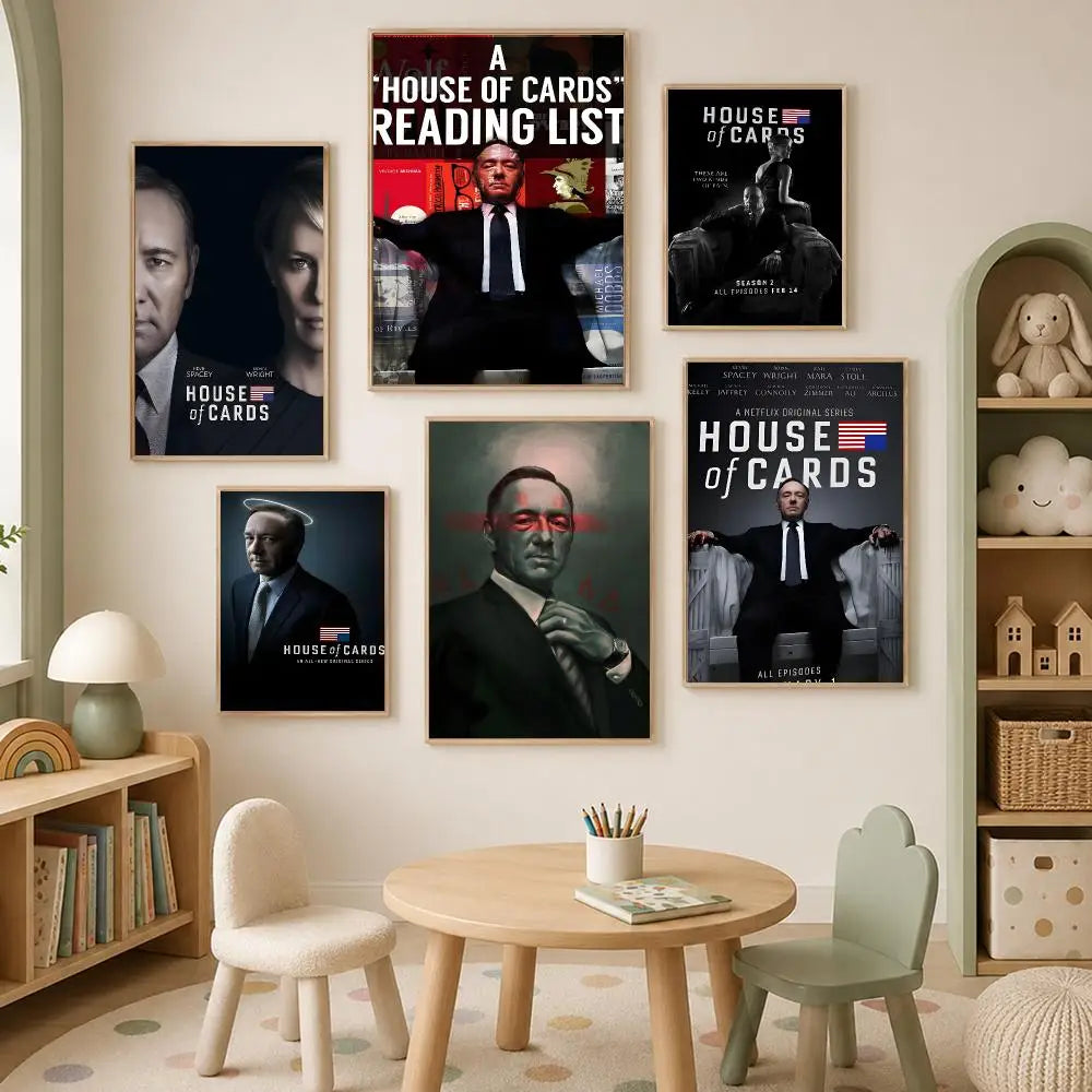 House of Cards TV Poster – Self-Stick HD Wall Art Decor