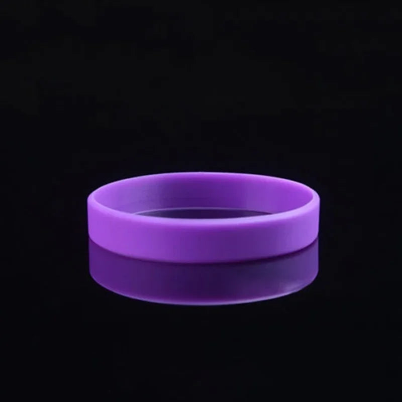 5-Pack Glow Silicone Sports Wristbands – Basketball Bracelet Set