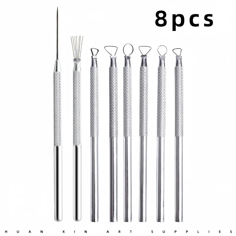 Bview Art Ceramic Repair Tool 7 Needle Punch Manual Detail Work