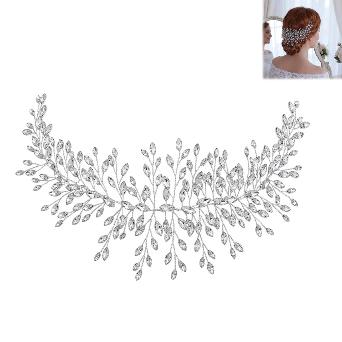 Crystal Rhinestone Hairband | Wedding & Stage Headpiece
