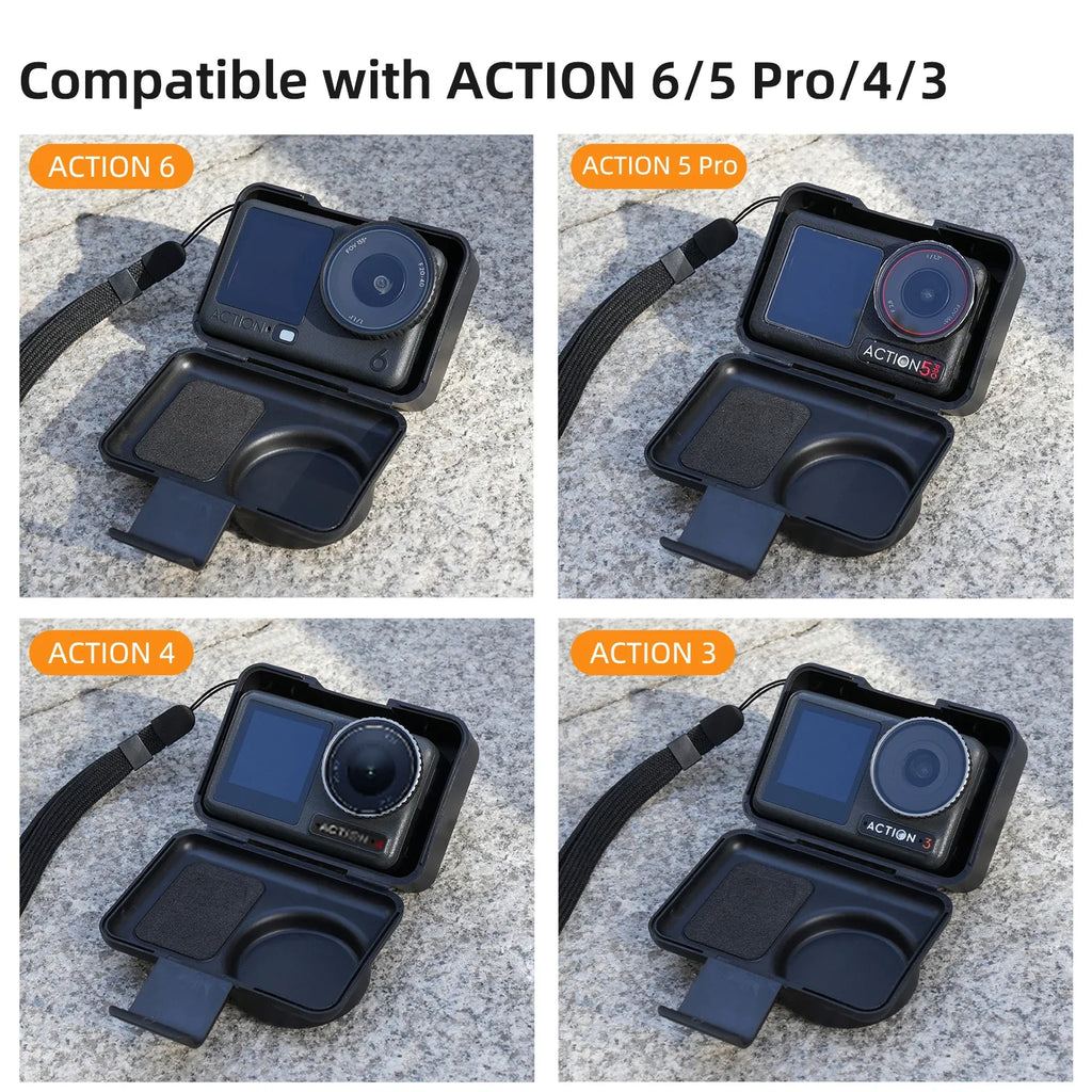 Shockproof Case for DJI Action 6/5 Pro/4/3 | EVA Storage Case