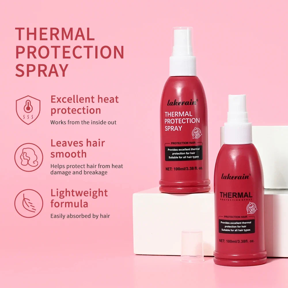 Lakerain Heat Protectant Spray | Thermal & UV Shield 100ml
