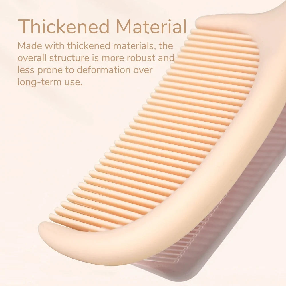 Luxury Beige Handle Comb – Ergonomic Gold Capped Salon Comb