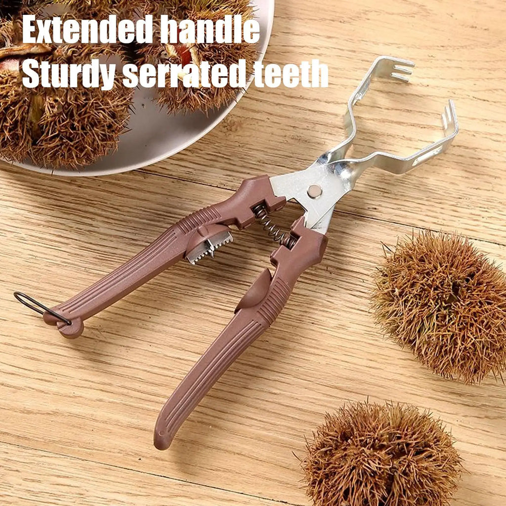 Manual Chestnut Cracker & Nut Opener for Pecans, Walnuts