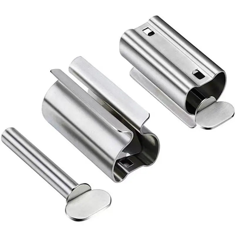 Stainless Steel Toothpaste Tube Squeezer Roller & Holder Stand