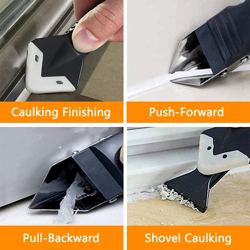 9-in-1 Caulk Finisher & Silicone Sealant Scraper Tool Set