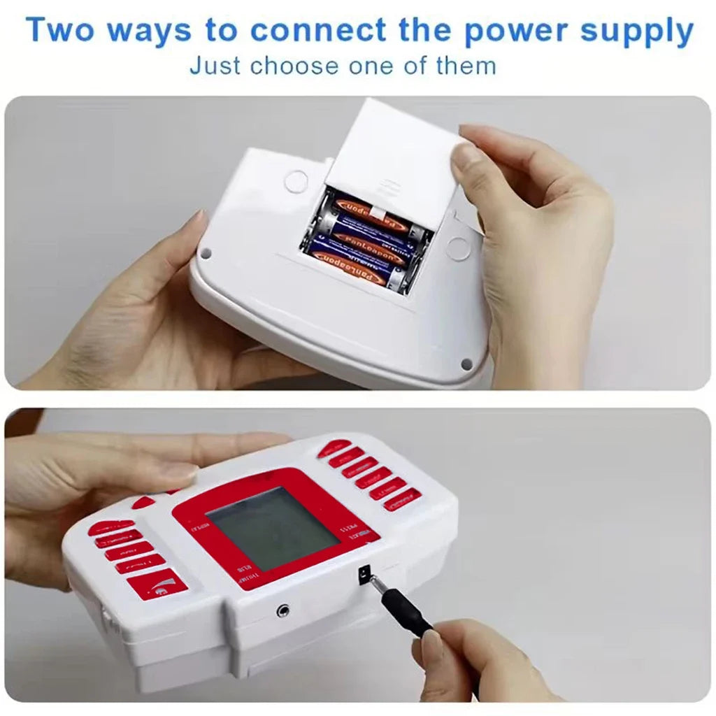 Portable Dual Output Muscle Stimulator with 4 Pads | EMS Device