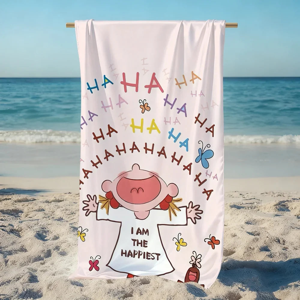CoCo Cartoon Quick-Dry Beach Towel | Soft, Absorbent, 11 Sizes