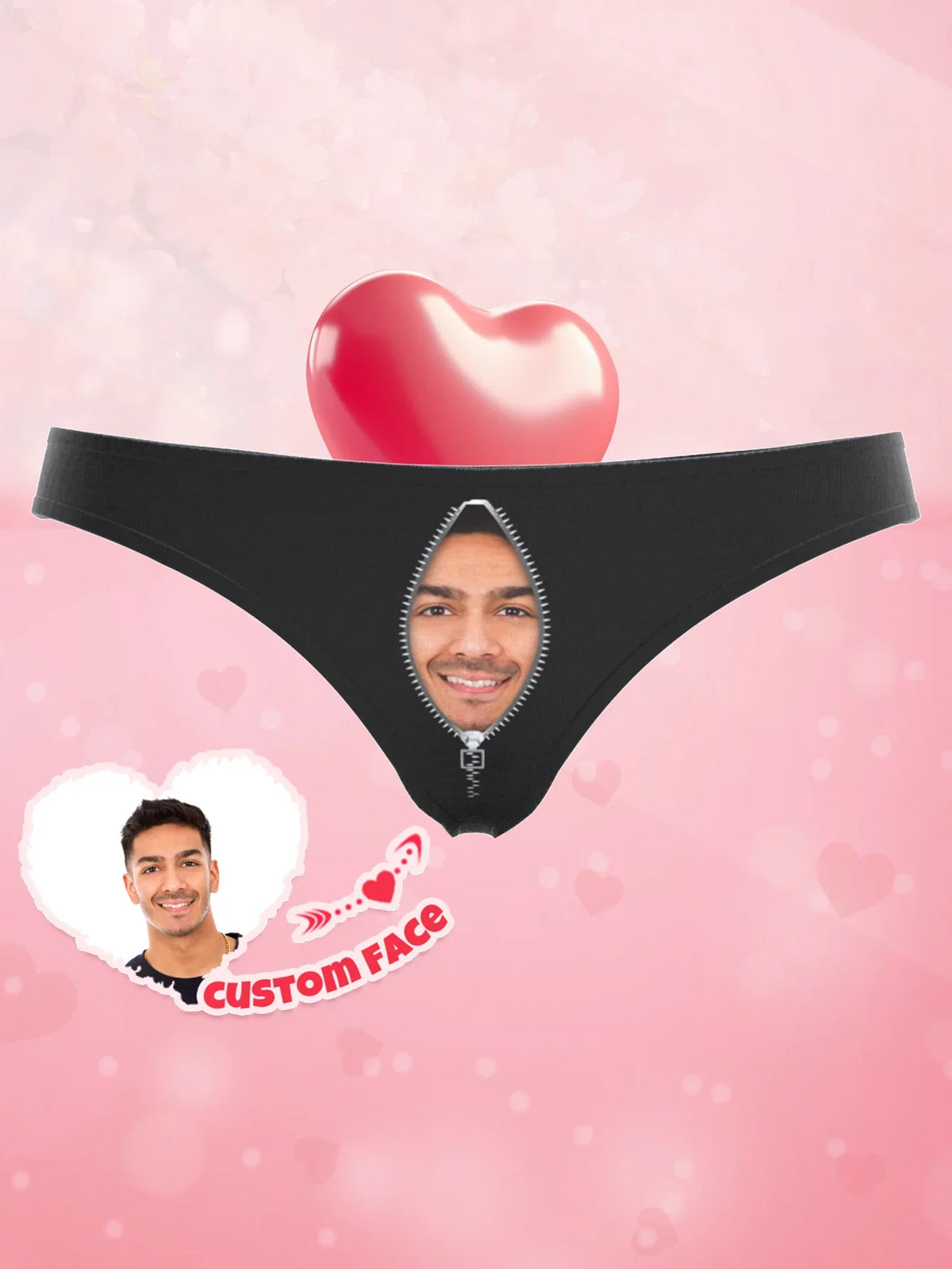 Custom Face Thong | Personalized Women's Underwear Gift